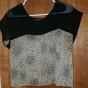 Sheer Leopard print top